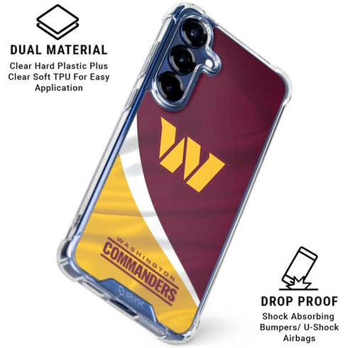NFL Washington Commanders Flag Galaxy S25 Clear Case
